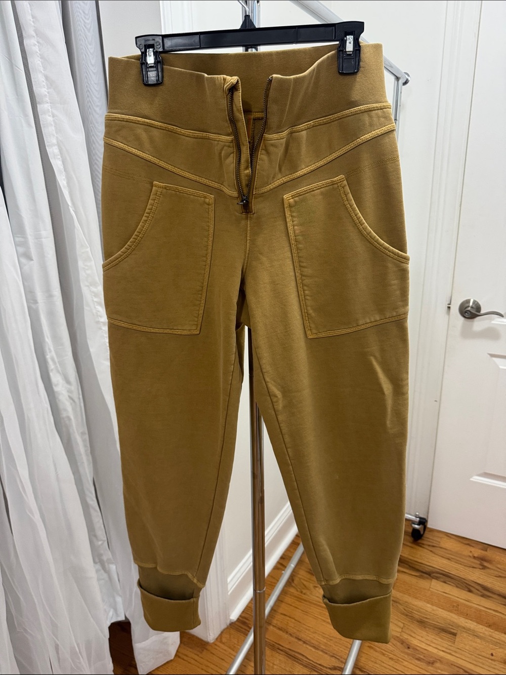 FP Movement by Free People Tan High-Waist Jogger Pants Large - Picture 6 of 11